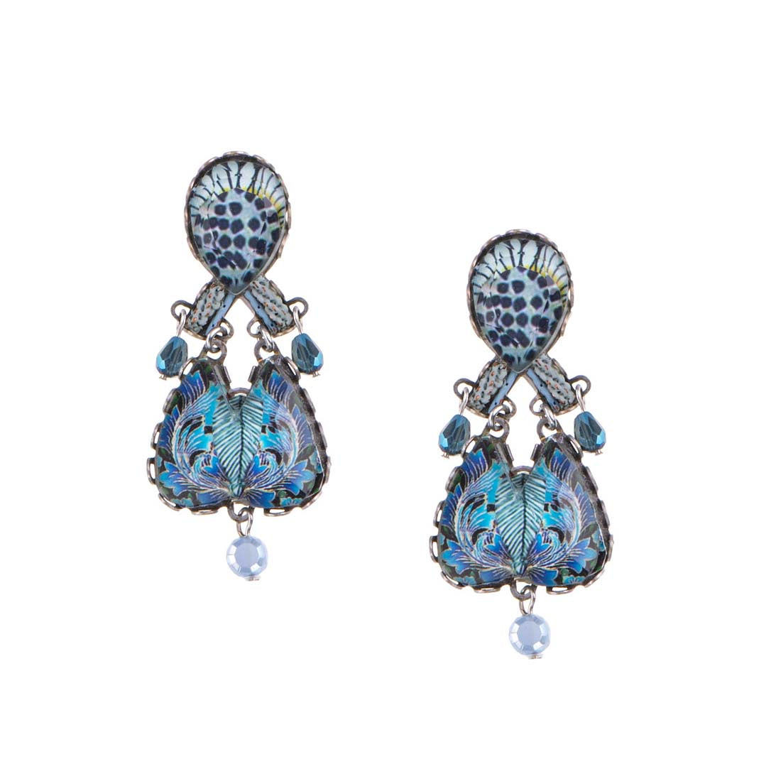 Deep Sea Crystal Earrings