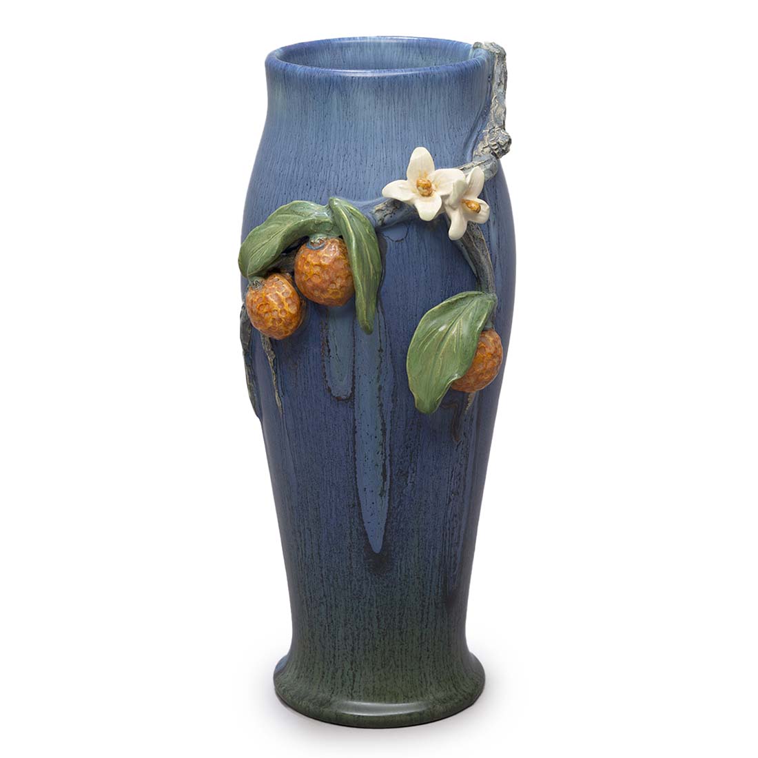 Orange Blossom Ceramic Vase