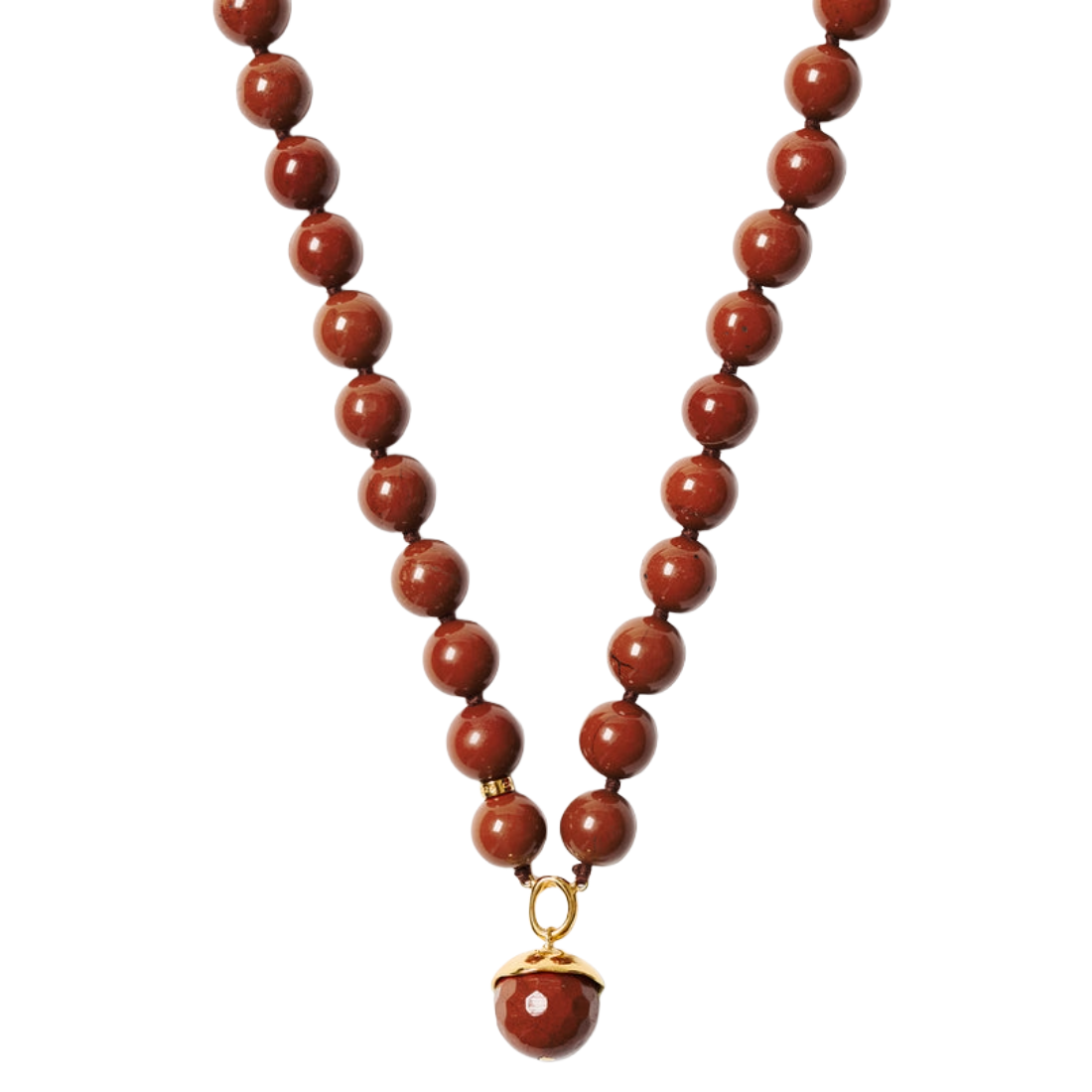Red Jasper Bell Necklace