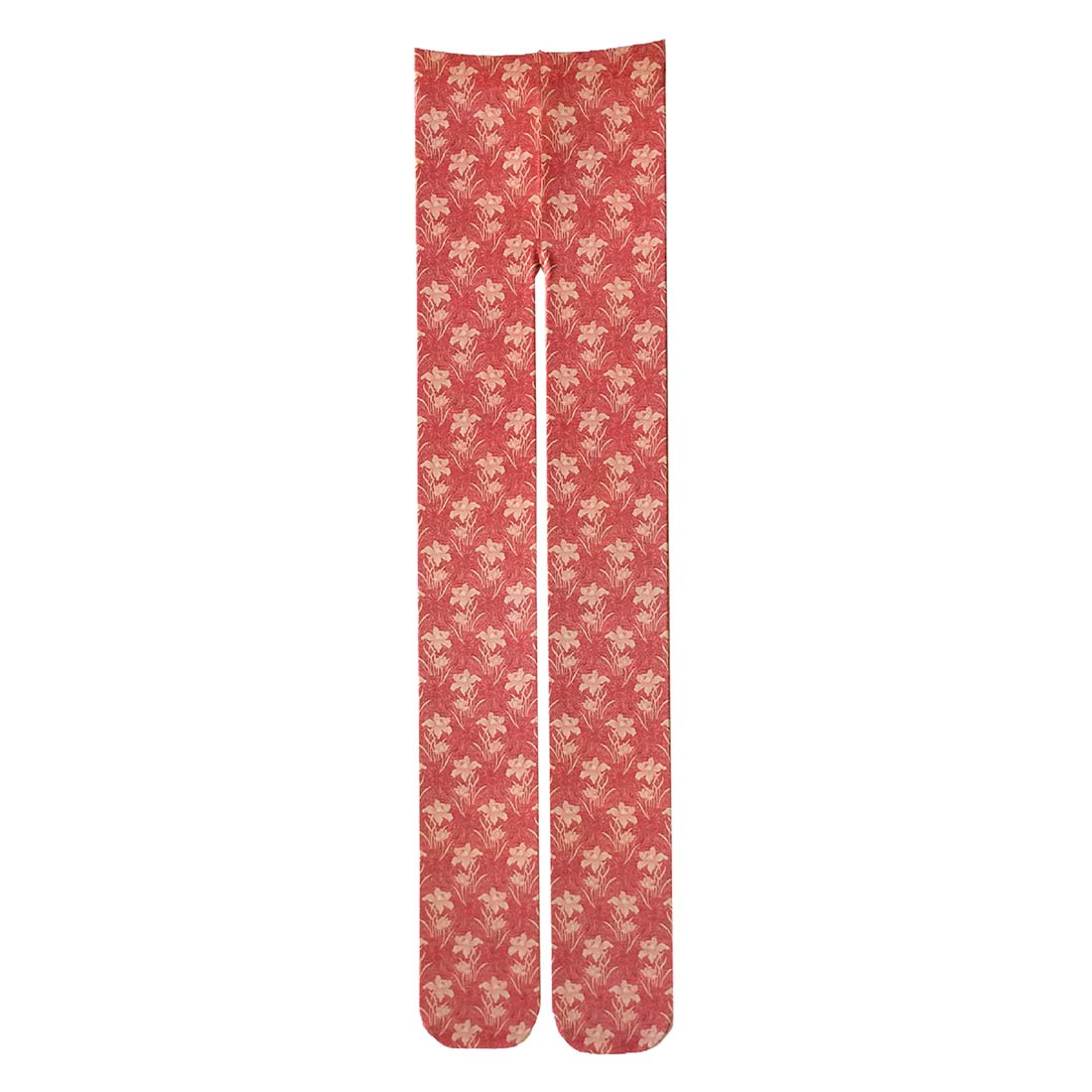 Plus Size William Morris Tulip Printed Art Tights