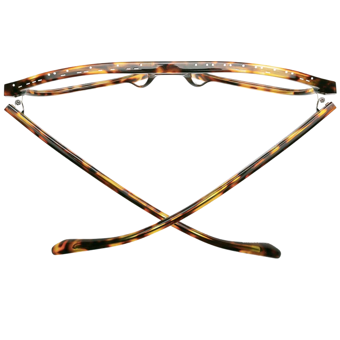Tortoiseshell eyeglass frames top view