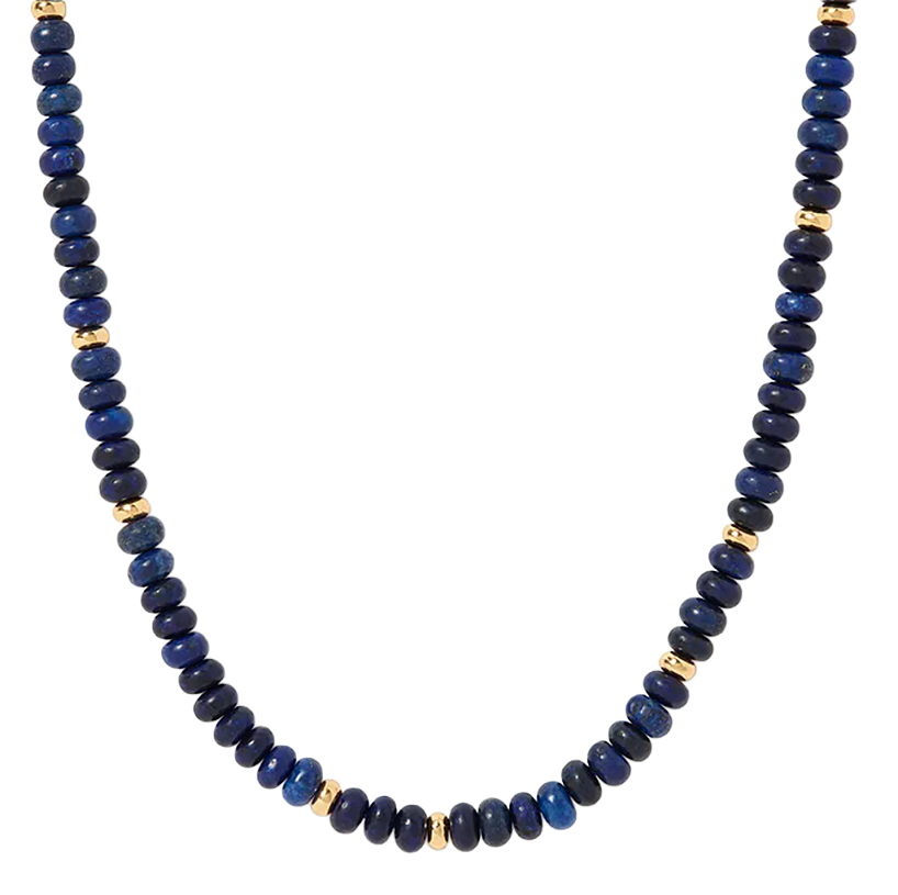 Royal Egyptian Beaded Lapis Necklace