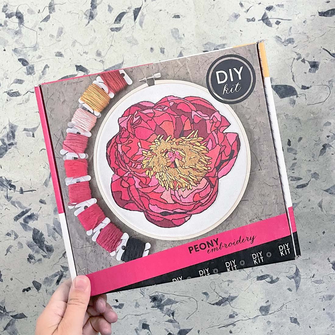 Peony DIY Embroidery Kit