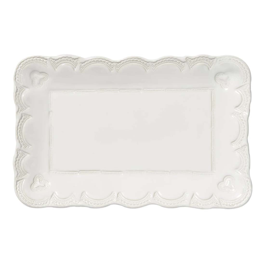 Small Rectangular Incanto Stone White Platter