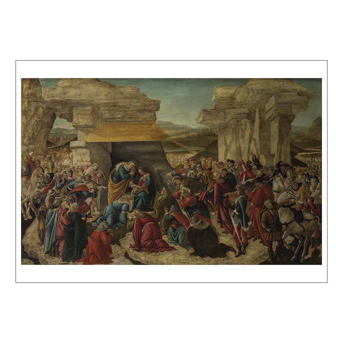 Botticelli Adoration of the Magi Postcard