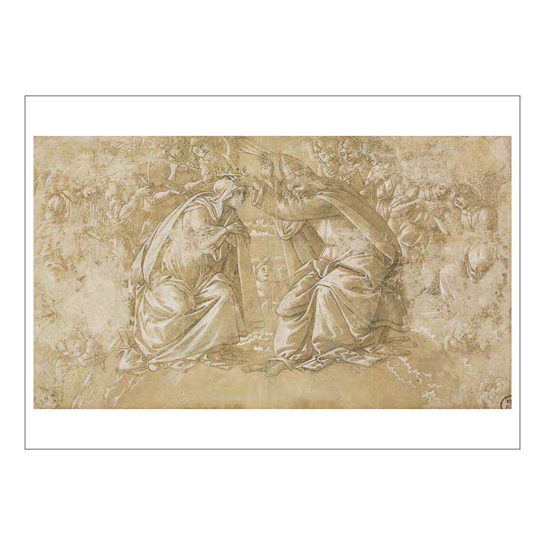 Botticelli The Coronation of the Virgin Postcard