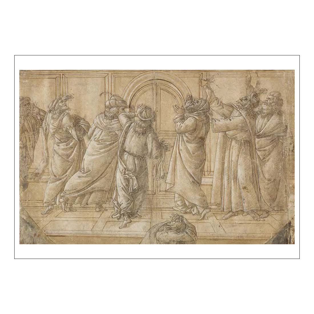 Botticelli The Devout People of Jerusalem at the Gates Postcard