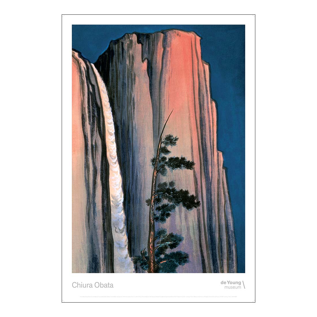 Obata Evening Glow of Yosemite Falls Poster