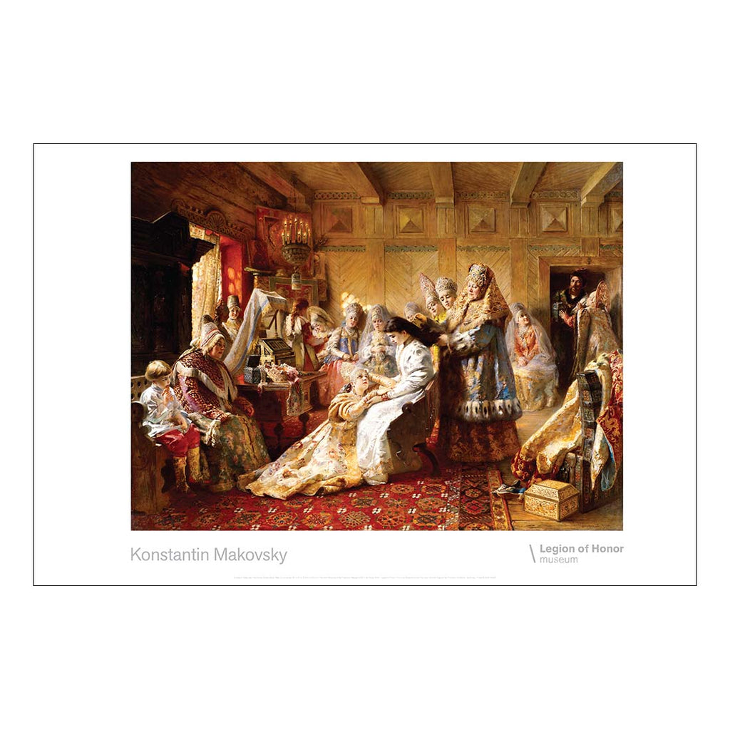 Konstantin Makovsky The Russian Bride's Attire Poster - de Young