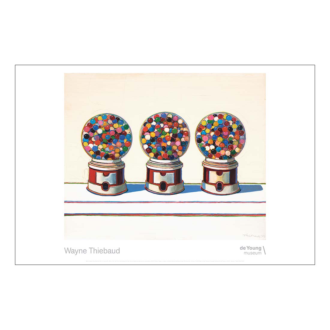 Wayne Thiebaud Three Machines Poster