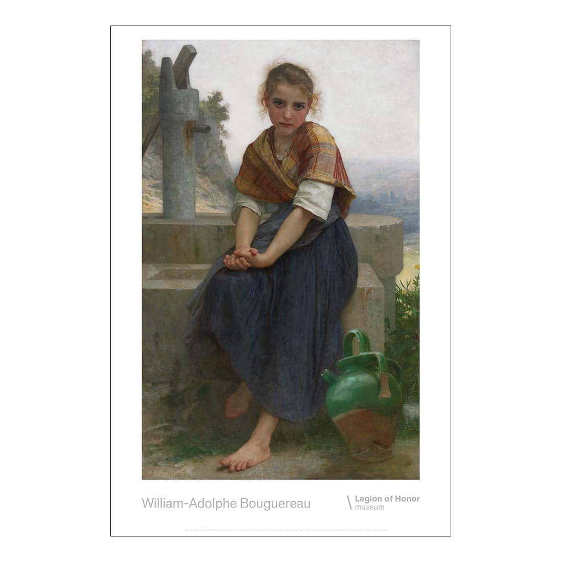 William-Adolphe Bouguereau The Broken Pitcher Poster