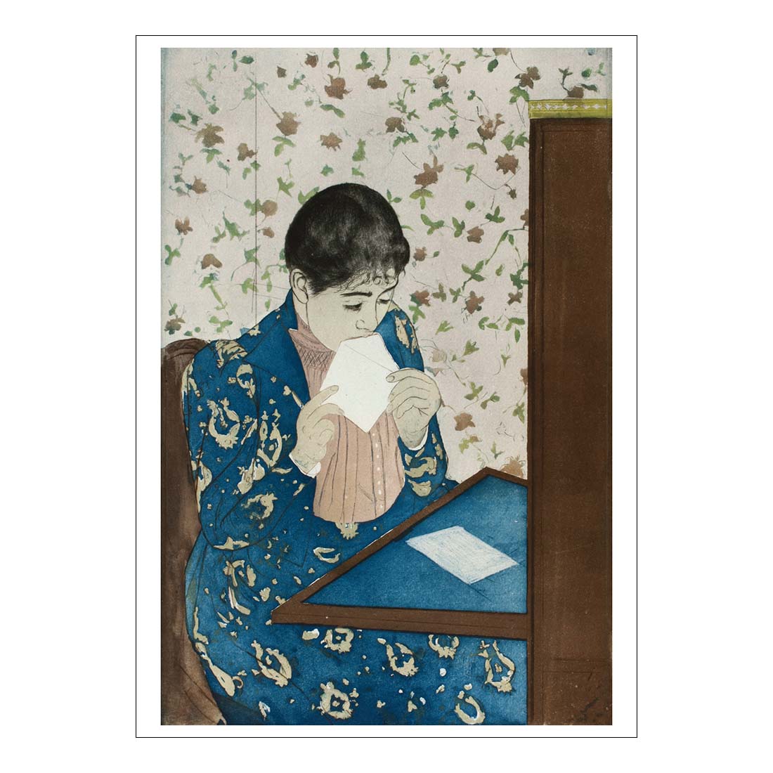 Mary Cassatt The Letter Postcard