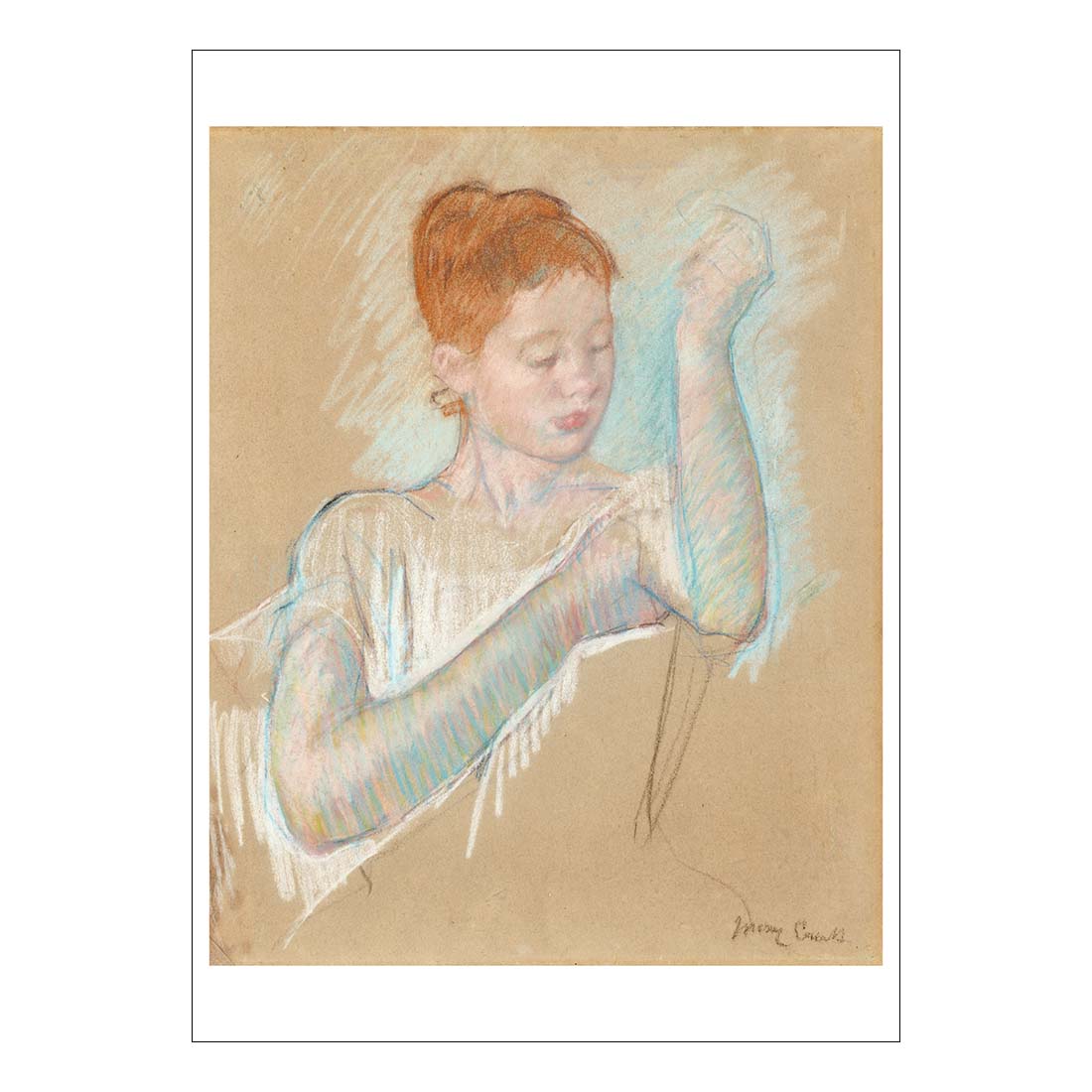 Mary Cassatt The Long Gloves Postcard