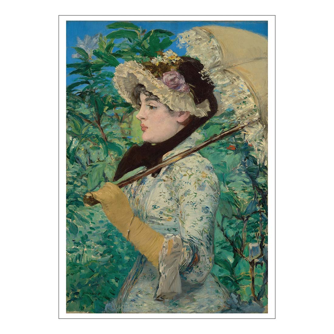 Manet Spring (Jeanne) Postcard