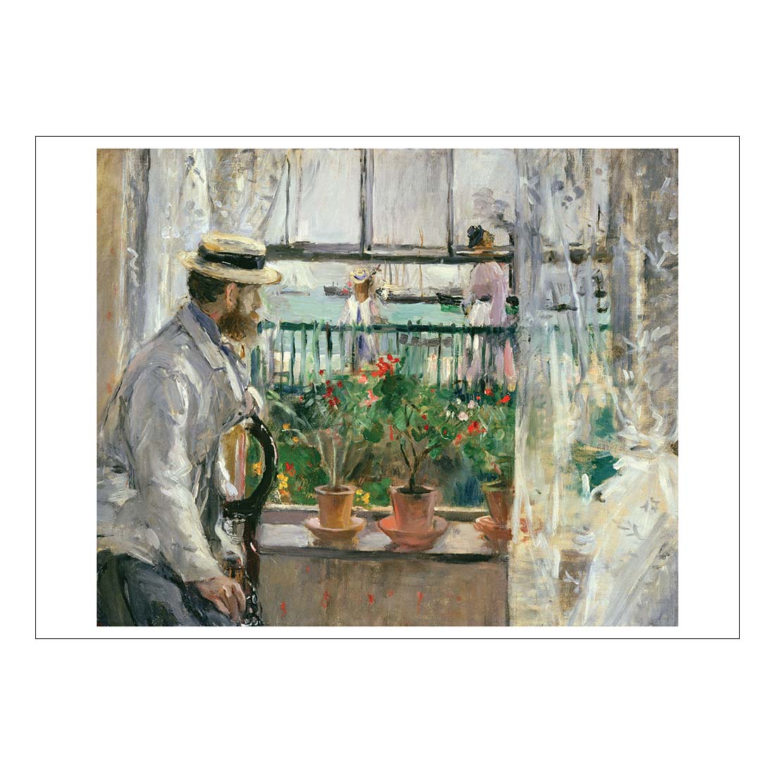 Morisot Manet at Isle of Wight Postcard