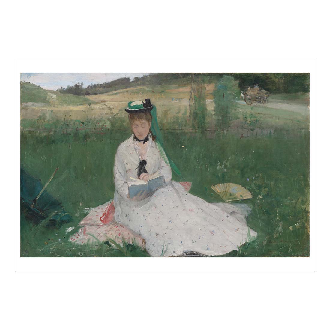 Morisot Reading Postcard
