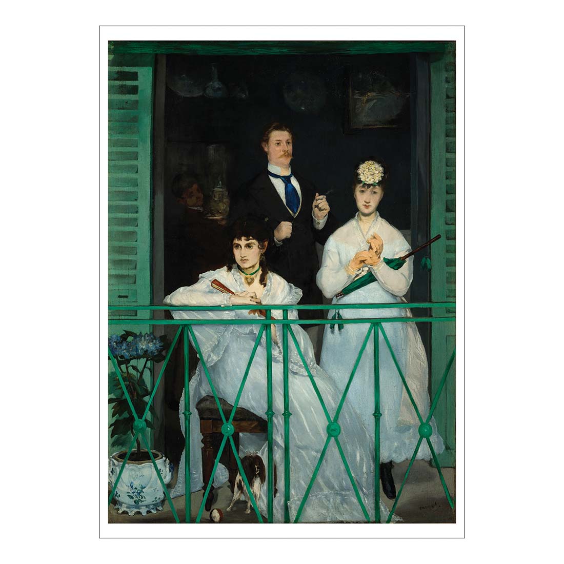 Manet The Balcony Postcard