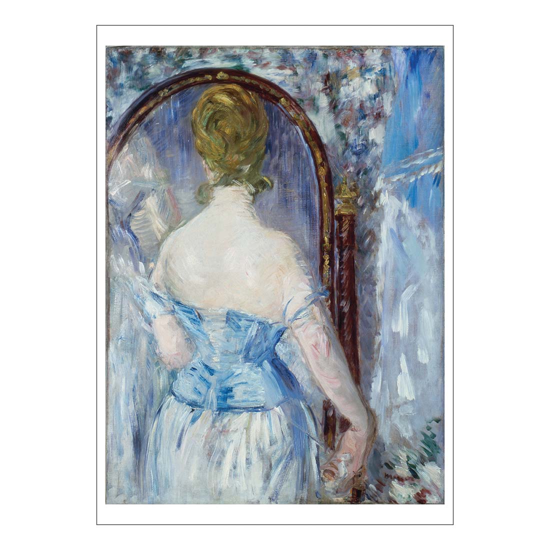 Manet Before the Mirror Postcard