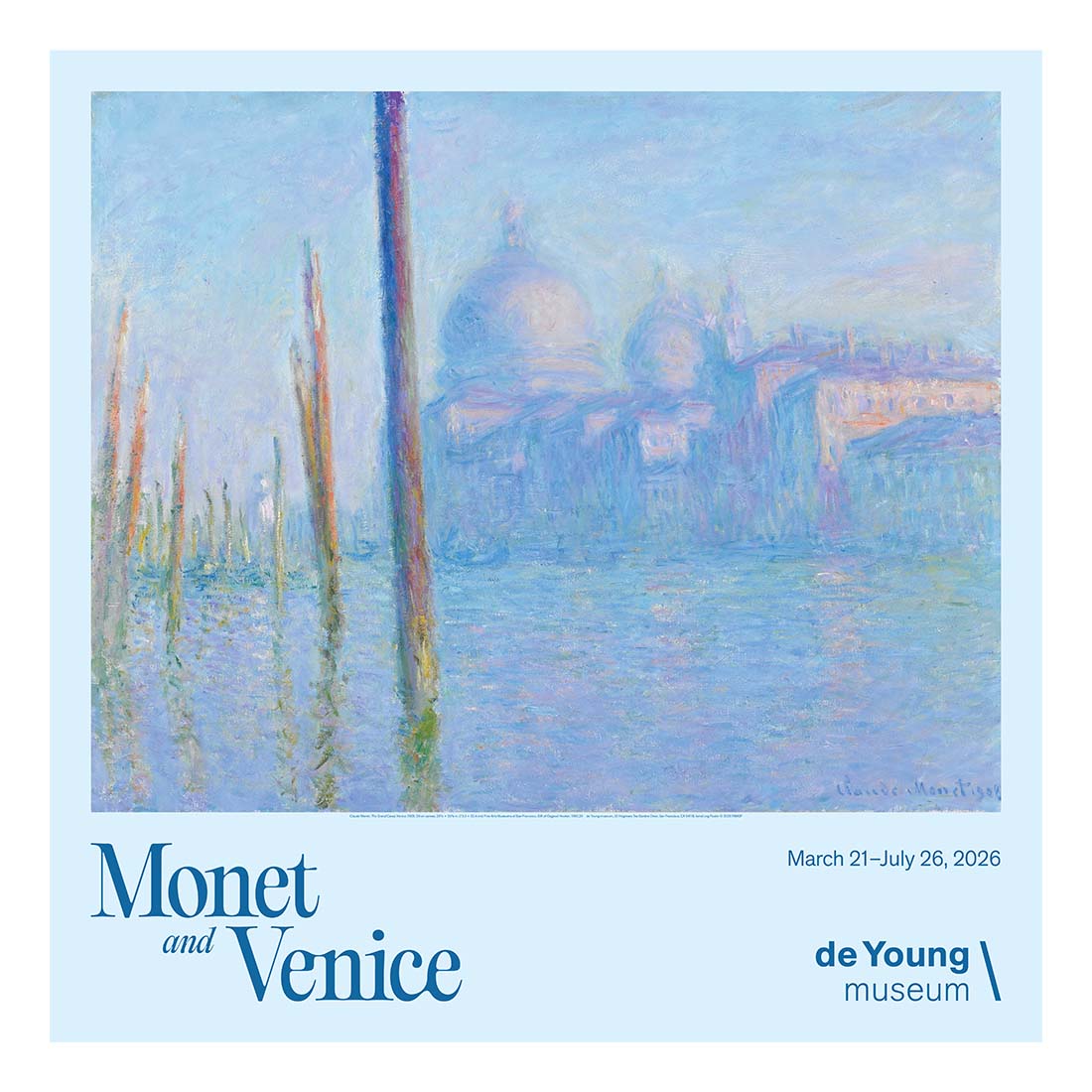 Monet and Venice Exhibition Poster