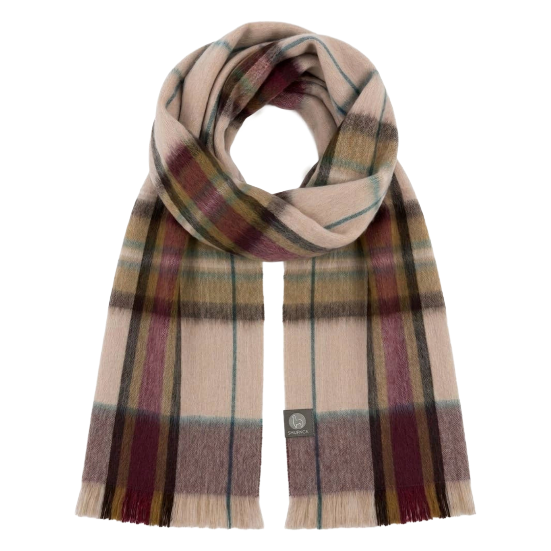 Sable Tartan Alpaca Scarf