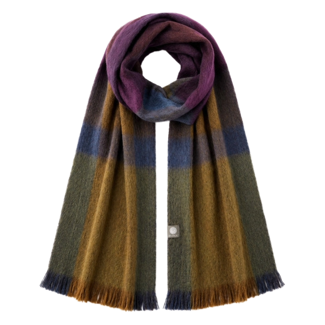 Zephyr Plaid Alpaca Scarf