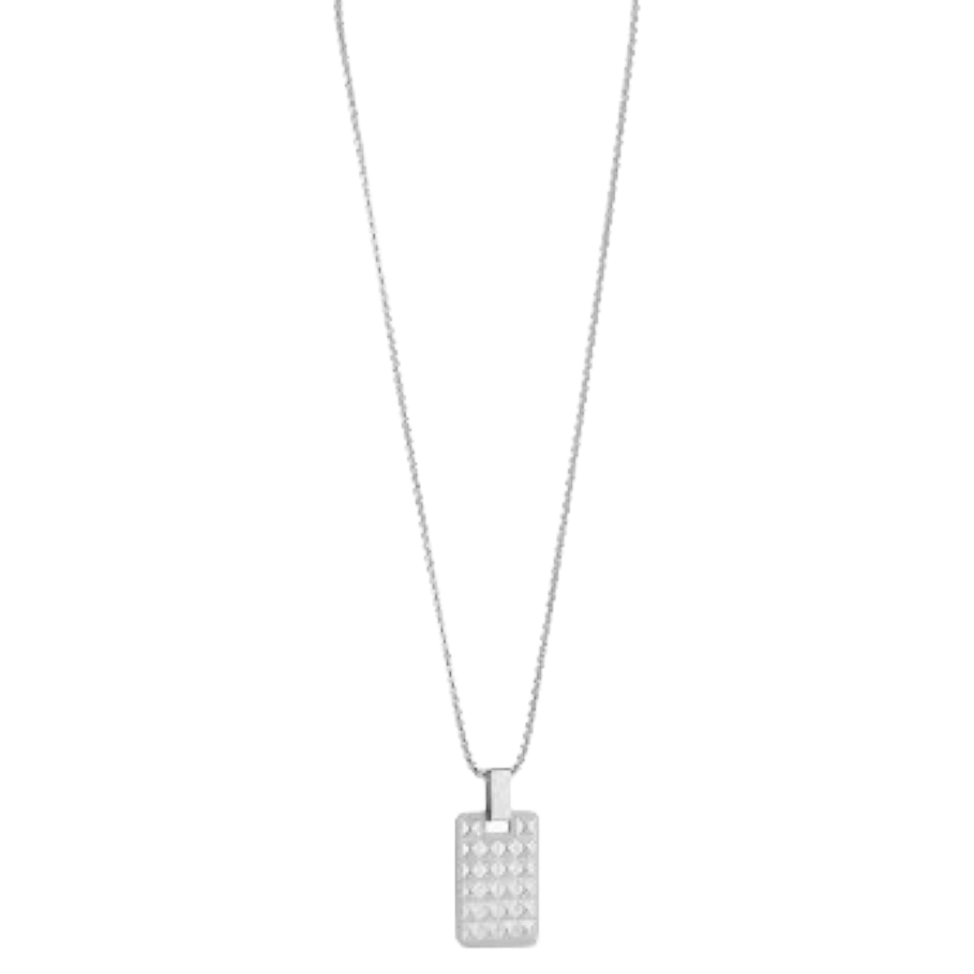 Silver Spikes Necklace