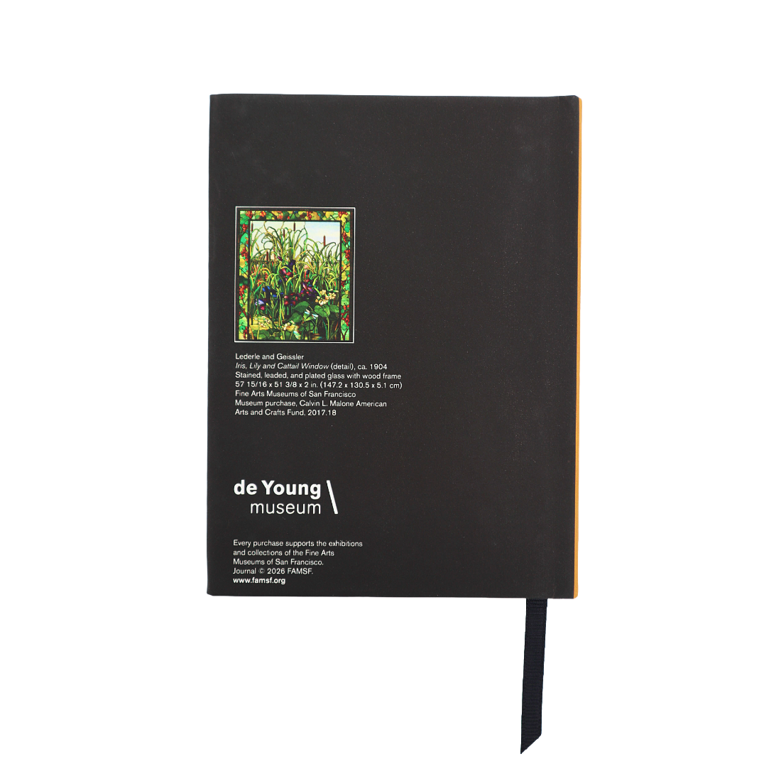 Lederle and Geissler Iris, Lily and Cattail Window Small Journal