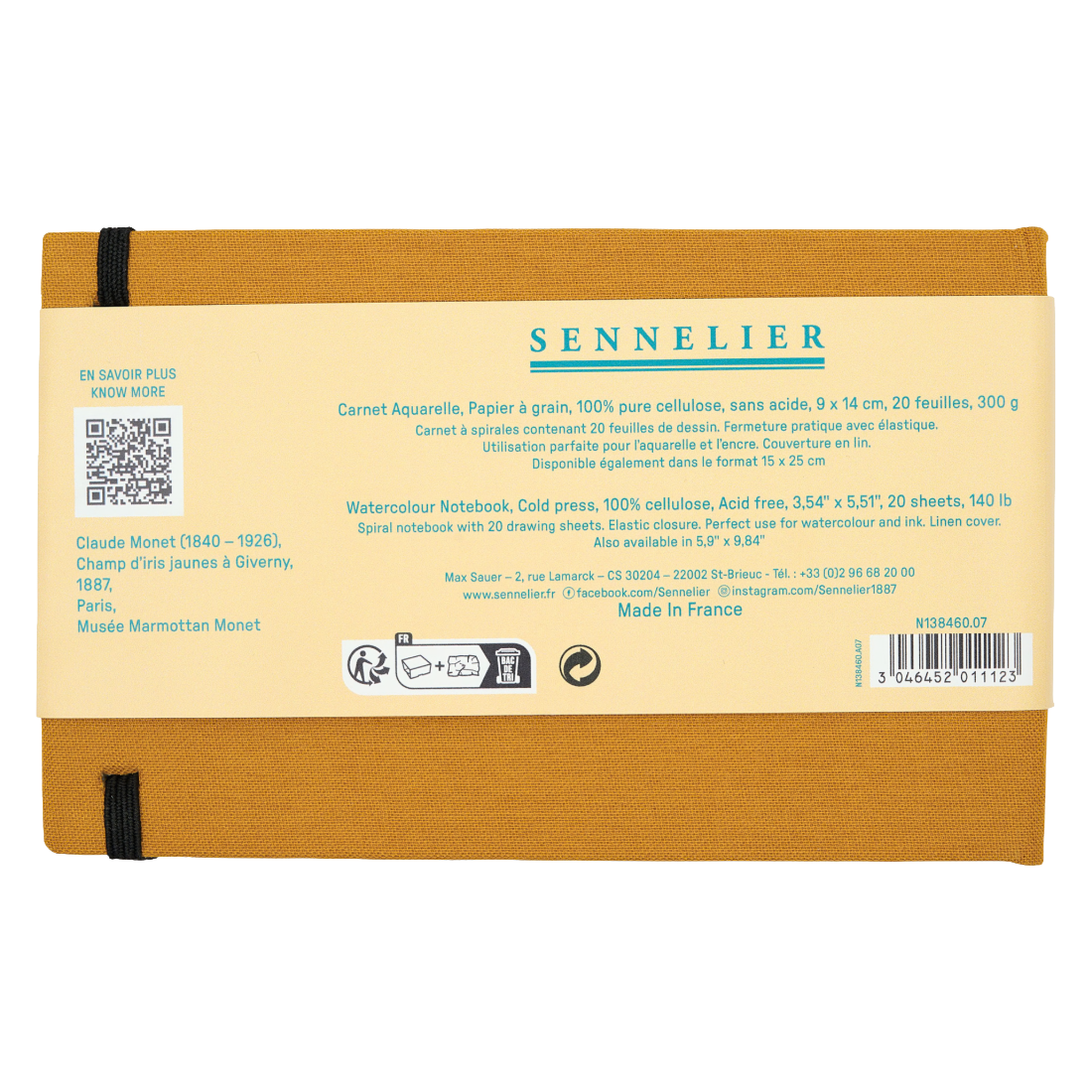 Monet Small Watercolor Notebook