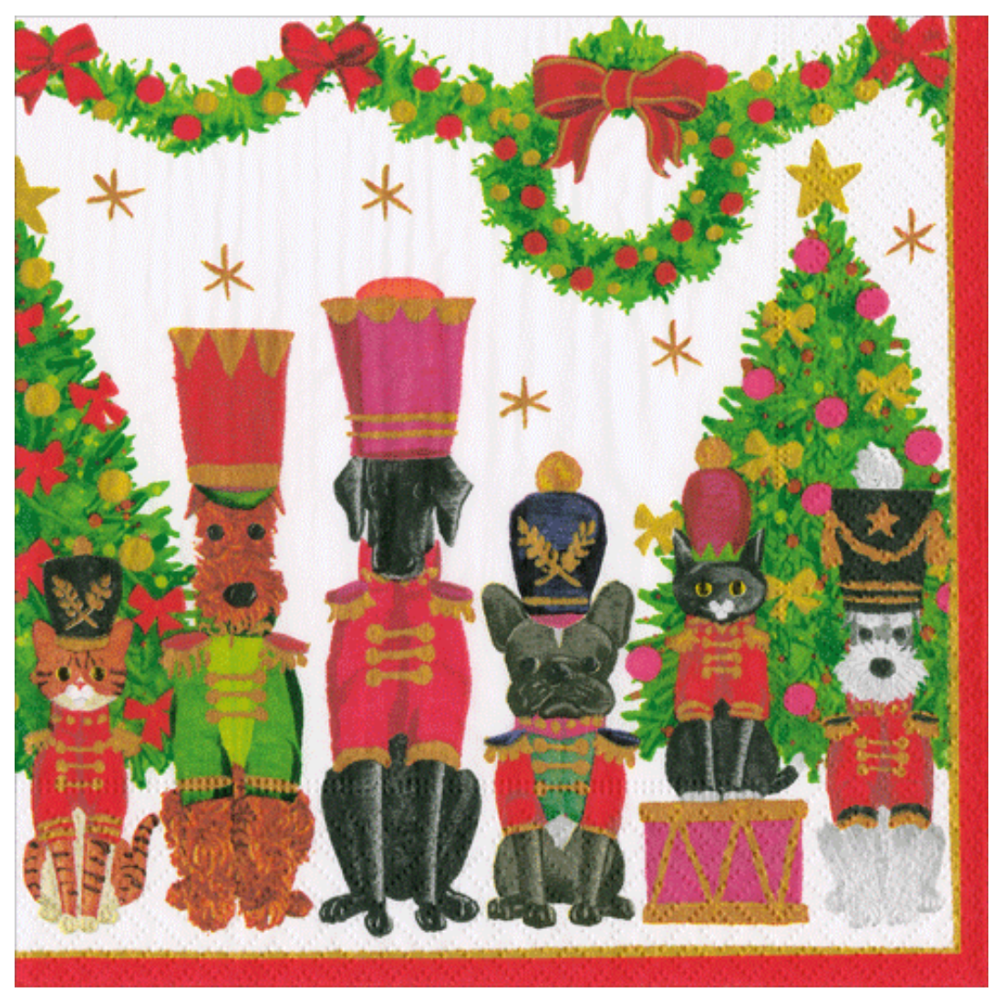 Toy Soldier Pets Cocktail Napkins