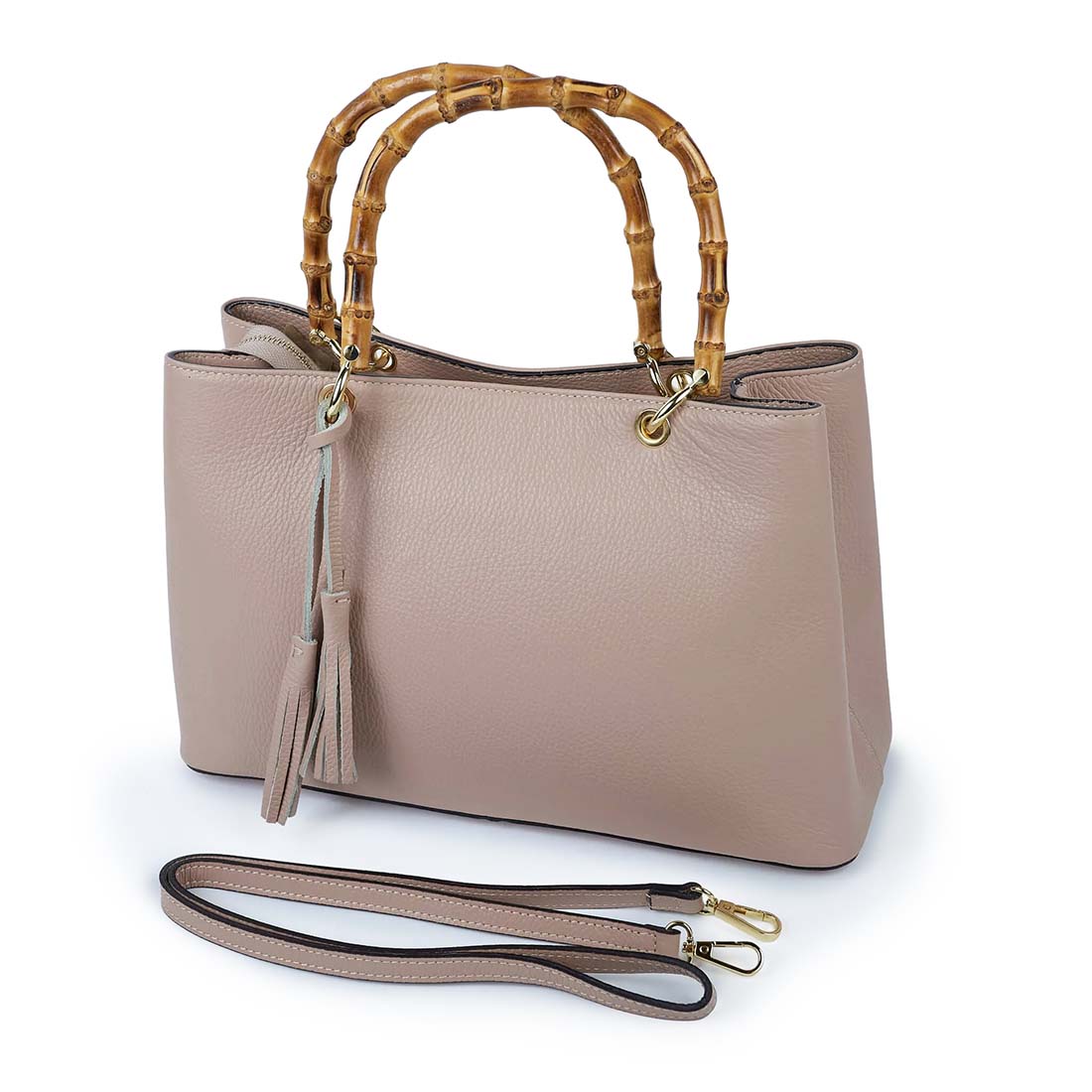 Light Pink Como Leather Bag