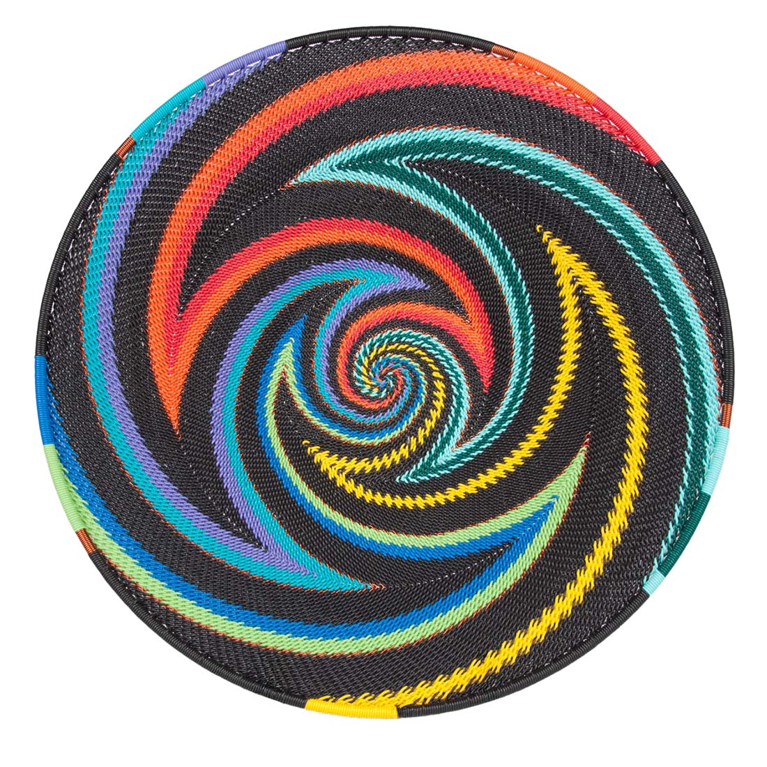 Rainbow Telephone Wire Large Platter