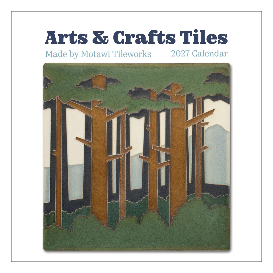 Arts & Crafts Tiles 2027 Wall Calendar