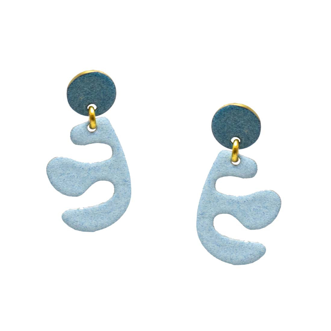 Cindy XS Brass Enamel Earrings