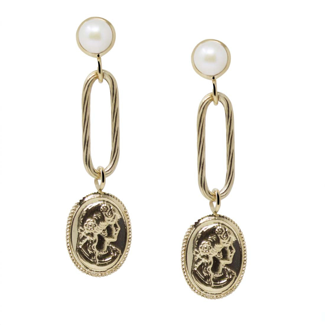 Beatrice Gold-plated Drop Earrings