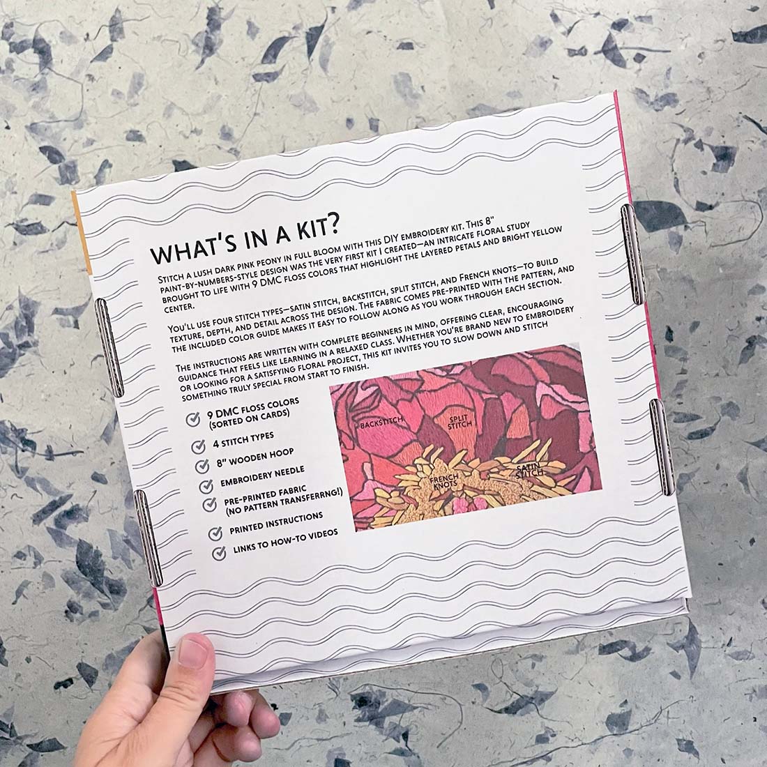 Peony DIY Embroidery Kit