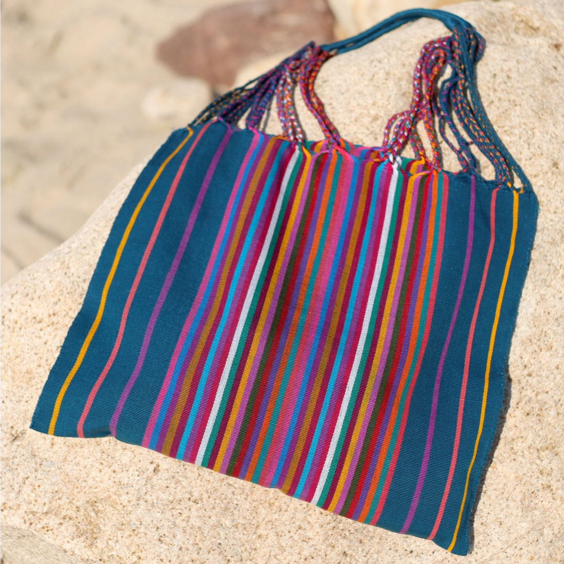 Verdoso Rainbow Stripe  Las Rayas Tote Bag