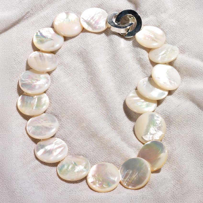 Mother of Pearl Statement Necklace