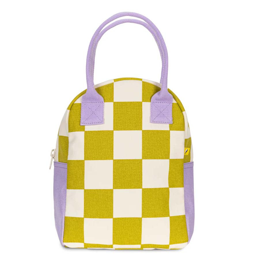 Checks Pear Zipper Lunch bag