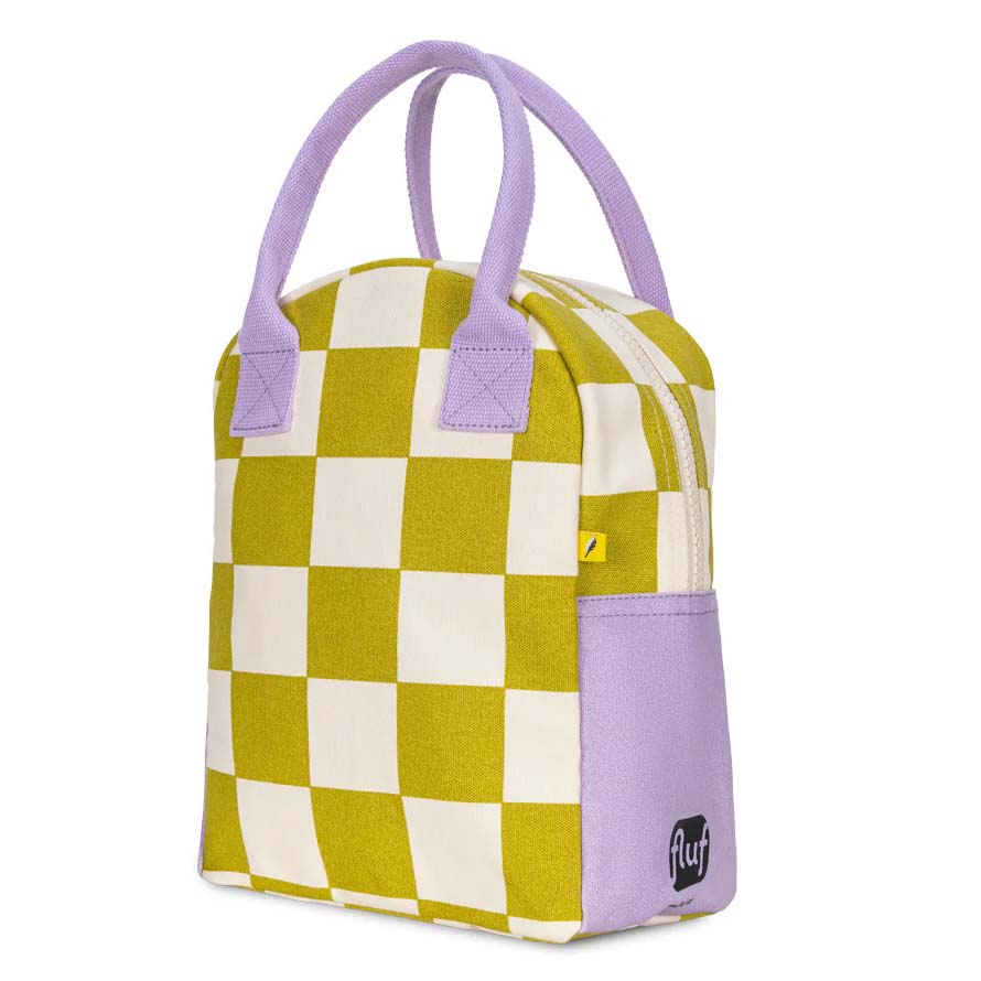 Checks Pear Zipper Lunch bag