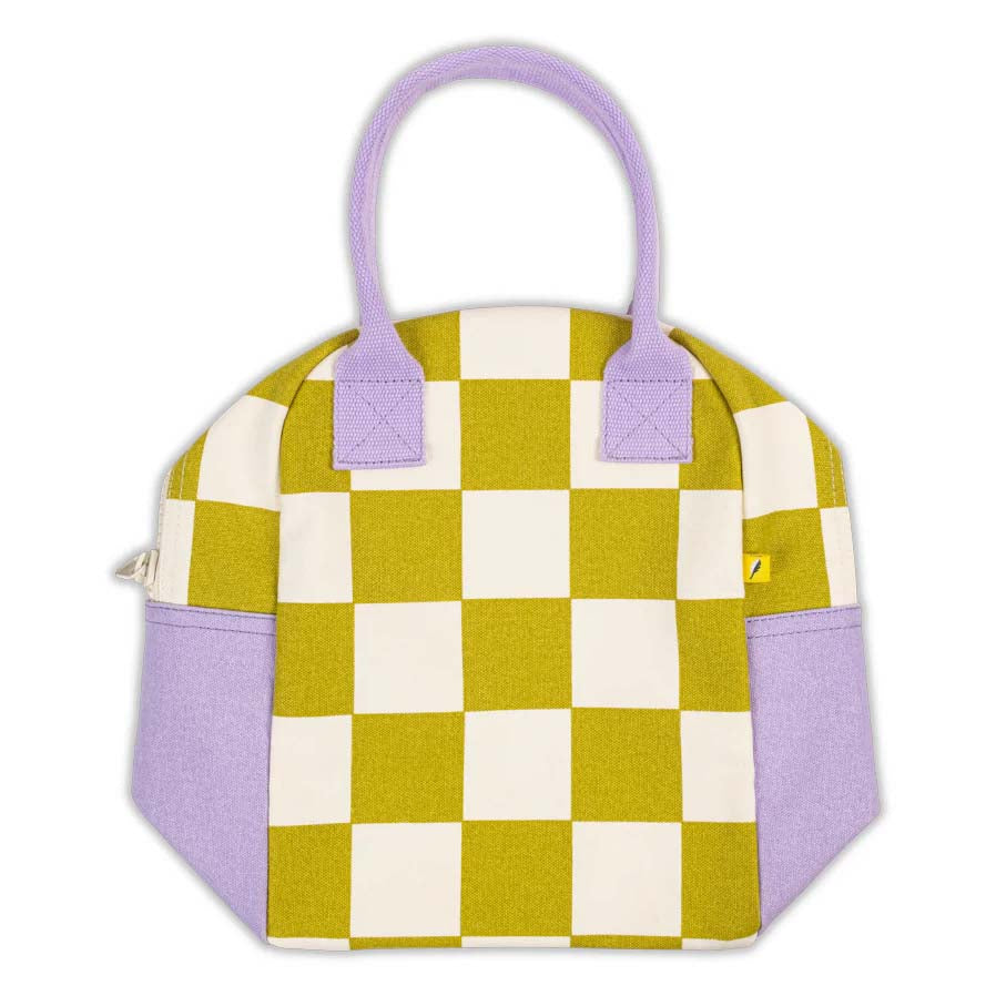 Checks Pear Zipper Lunch bag