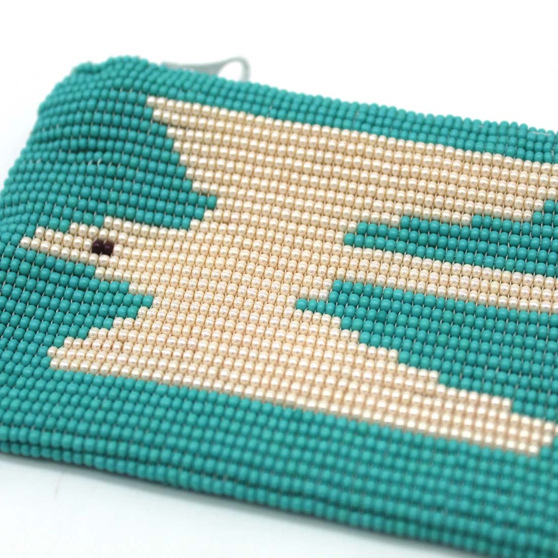 Pearl Bird Glass Bead Coin Purse