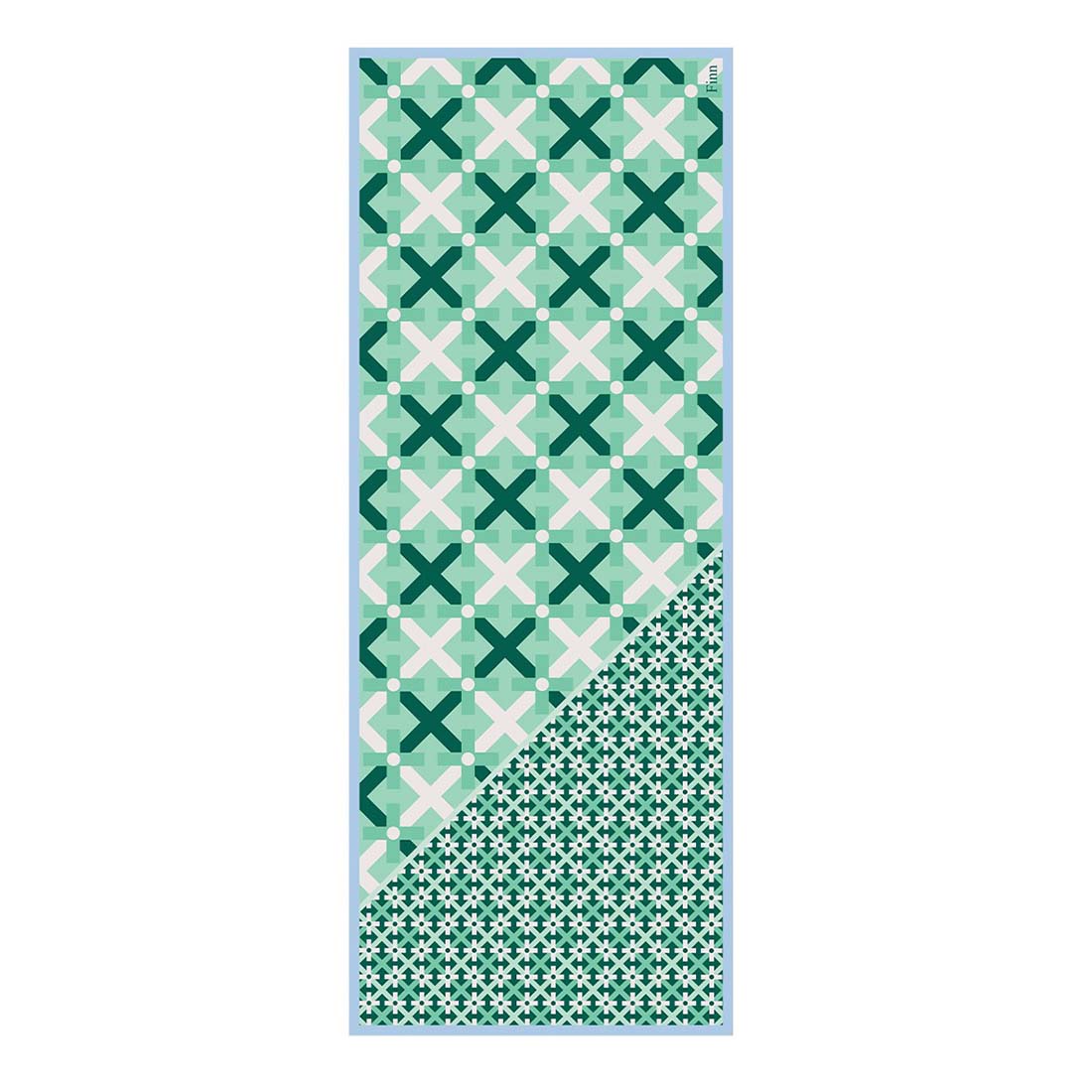 Allegria Souvenir Green Silk Foulard Scarf