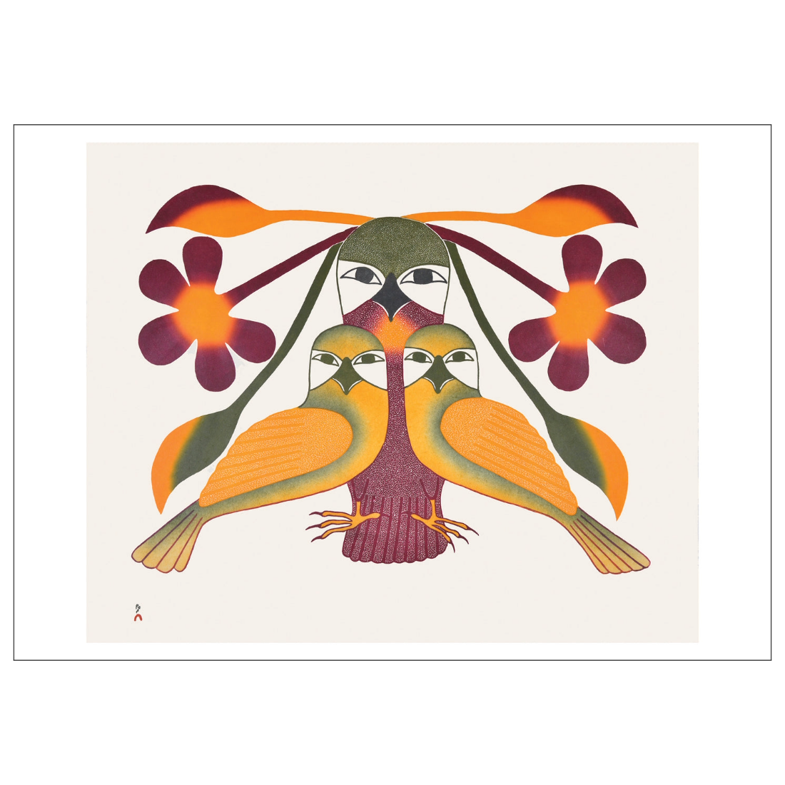 Kenojuak Ashevak: Resplendent Owl Small Holiday Cards