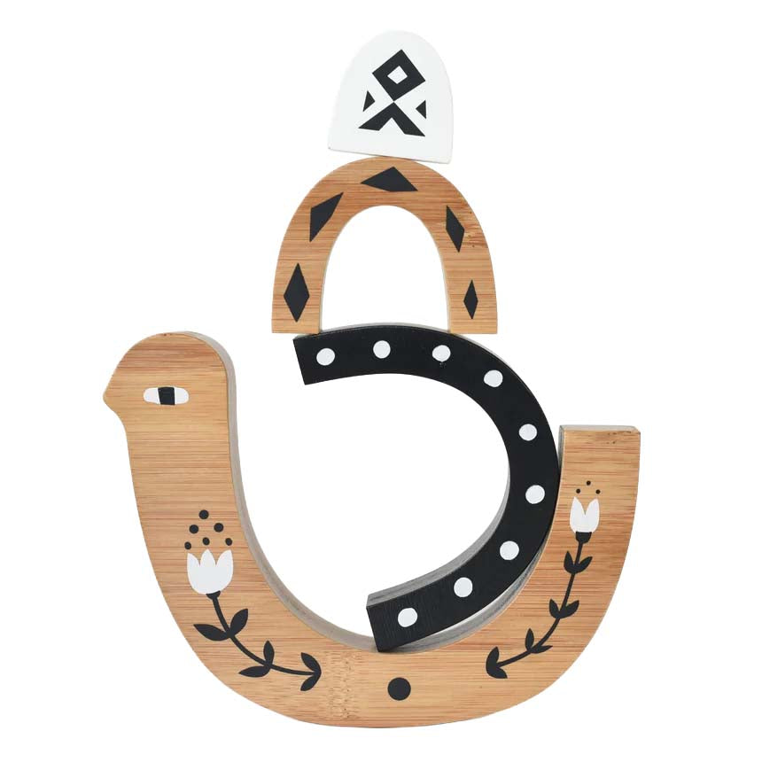 Bamboo Nesting Bird Stacker