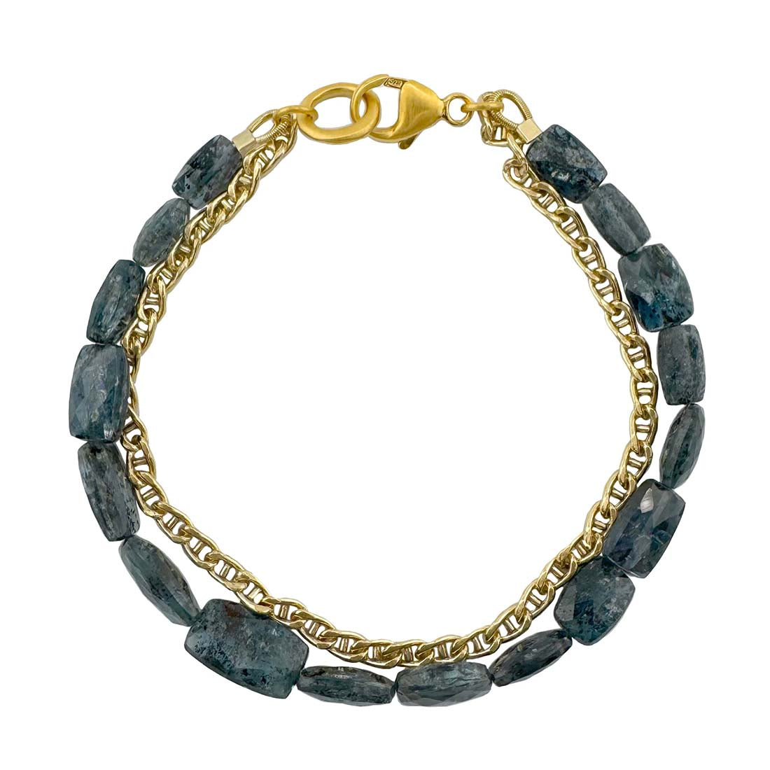 Blue Kyanite Chain Bracelet