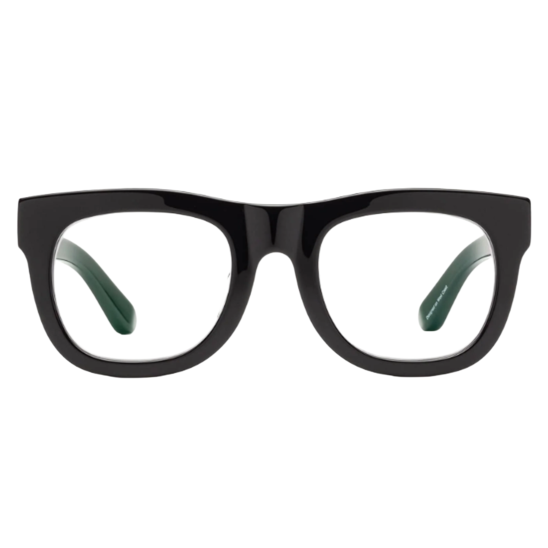 Black eyeglasses front view