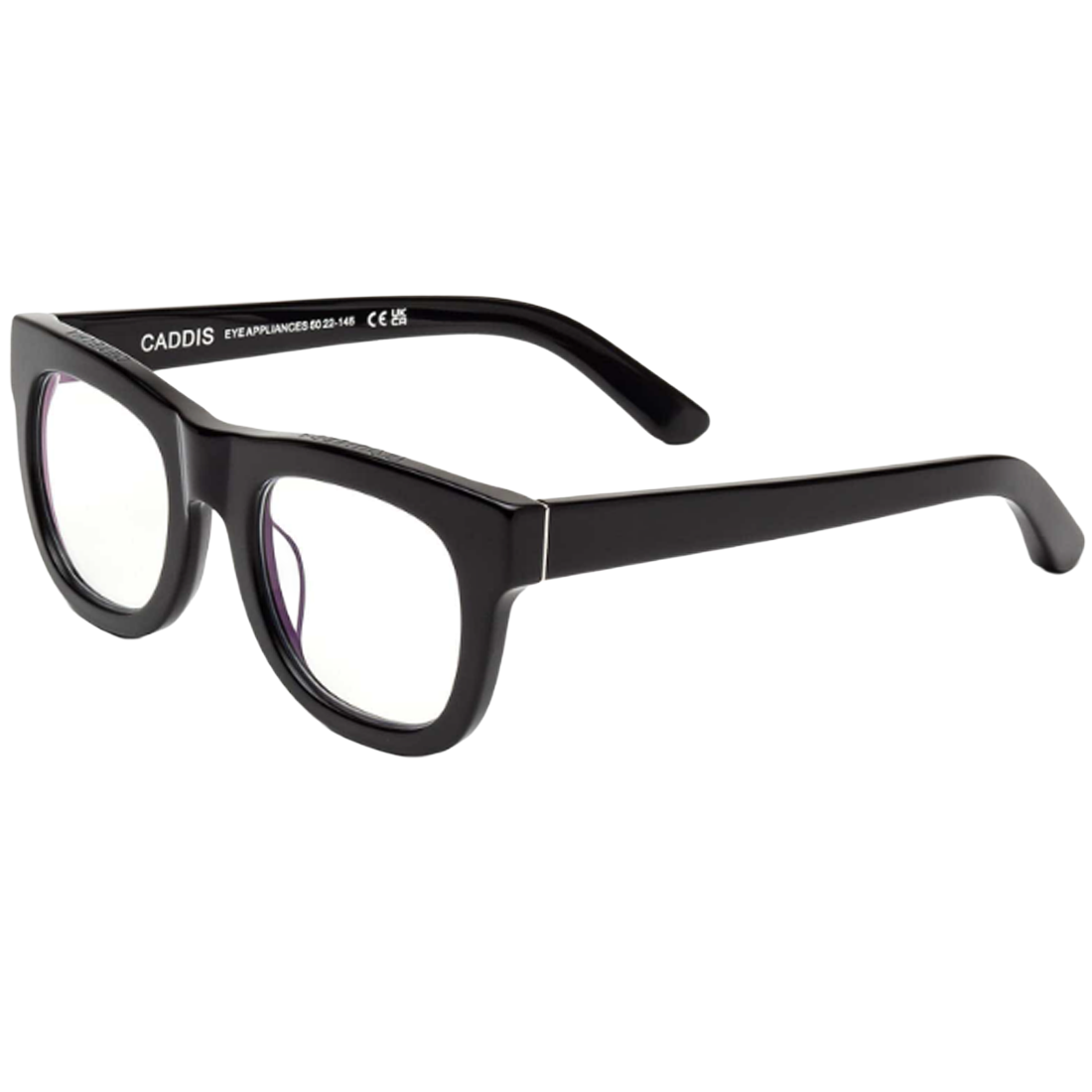Black eyeglasses side profile