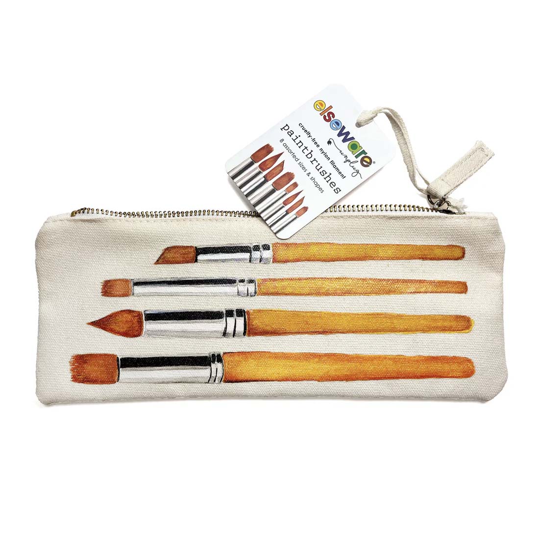 Paintbrush Set in Canvas Bag