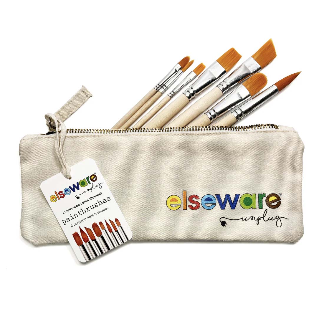 Paintbrush Set in Canvas Bag