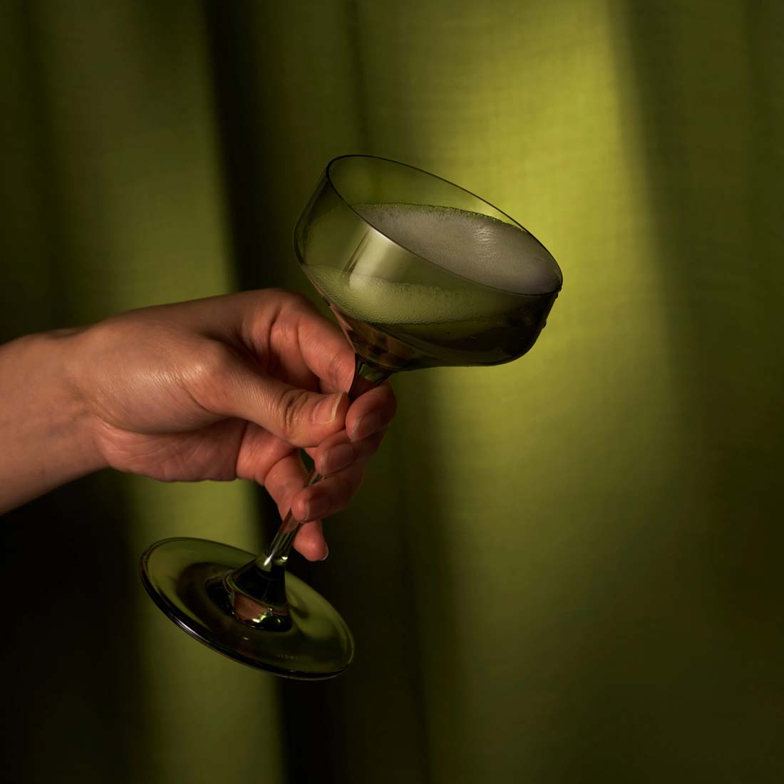 Sage Nouveau Crystal Glass Set